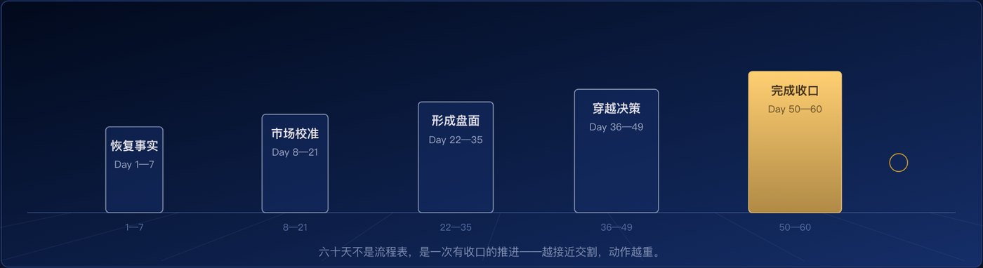 庚辛资本明信片「六十天典型执行体系」