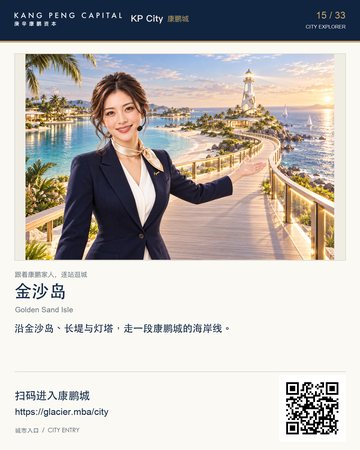 Golden Sand Isle — KP City digital-city poster