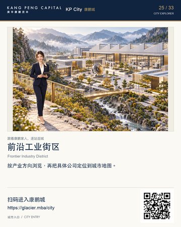 Frontier Industry District — KP City digital-city poster