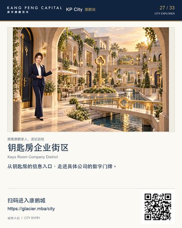 Keysland Company District — KP City digital-city poster