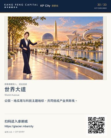 World Avenue — KP City digital-city poster
