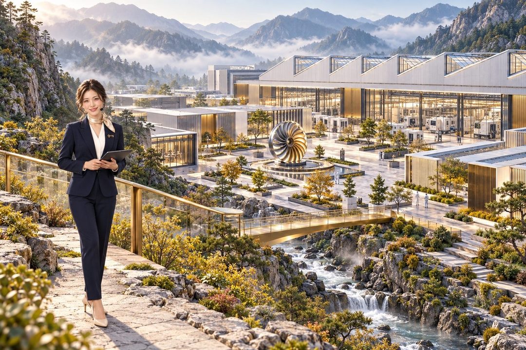 北坡山谷。导游说：北坡难爬，但上面不堵车